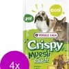 Versele-Laga Crispy Muesli Konijnen – Konijnenvoer – 4 X 1 Kg