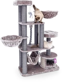 Petrebels Vista 170 Krabpaal Voor Grote Katten – Cappuccino – 170 Cm Hoog