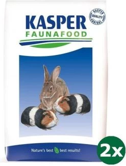 2×20 Kg Kasper Faunafood Konijnenkorrel Hobby