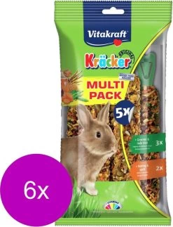 Vitakraft Konijn Kräcker Voordeelpak – Konijnensnack – 6 X 5 Stuks