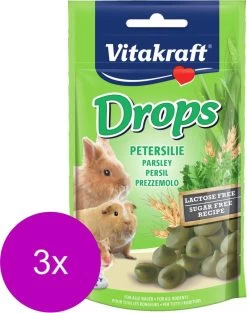 Vitakraft Knaagdier Drops – Knaagdiersnack – 3 X Peterselie Lactose Vrij