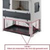 Ferplast Grand Lodge 140 Konijnenhok Onderdeel Draad Raster -Flamingo Winkel 994x1200 1