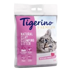 2x12kg Babypoedergeur Tigerino Canada Kattenbakvulling Klei